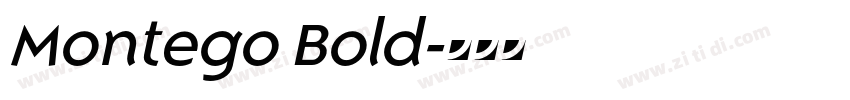 Montego Bold字体转换